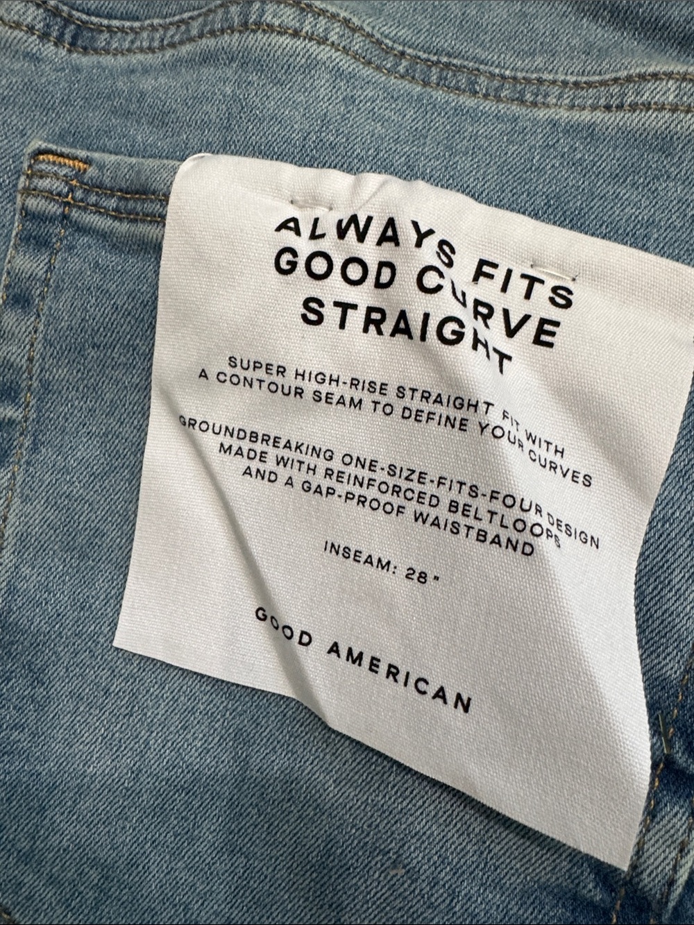Good American Always Fits Good Curve Straight - Picture 6 of 8